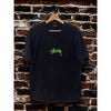 Stussy Logo T-Shirt Black Green Graphic Tee Size M