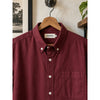 Taylor Stitch The Jack Oxford Shirt Men's 2XL 46 Burgundy Organic Cotton Button