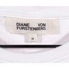 Diane Von Furstenberg Love Is Life Graphic T Shirt Womens Medium White DVF Tee