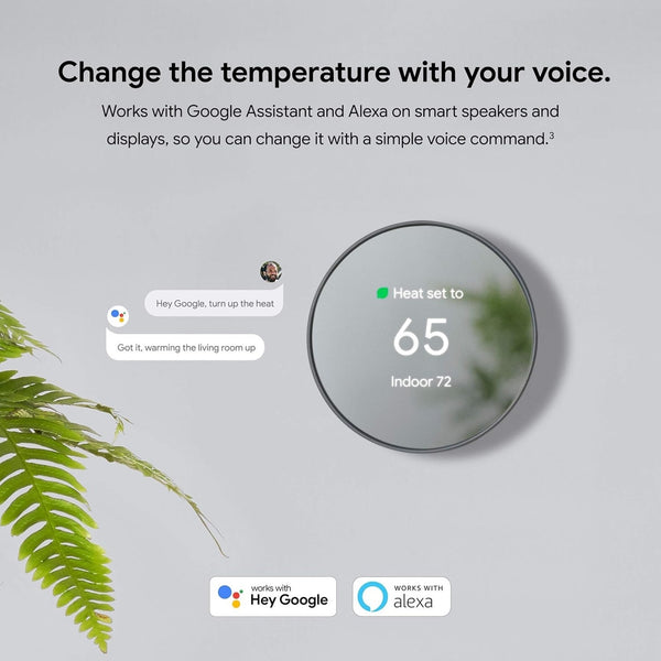 Google Nest GA013 Programmable Wi-Fi Thermostat Snow Sealed In Box