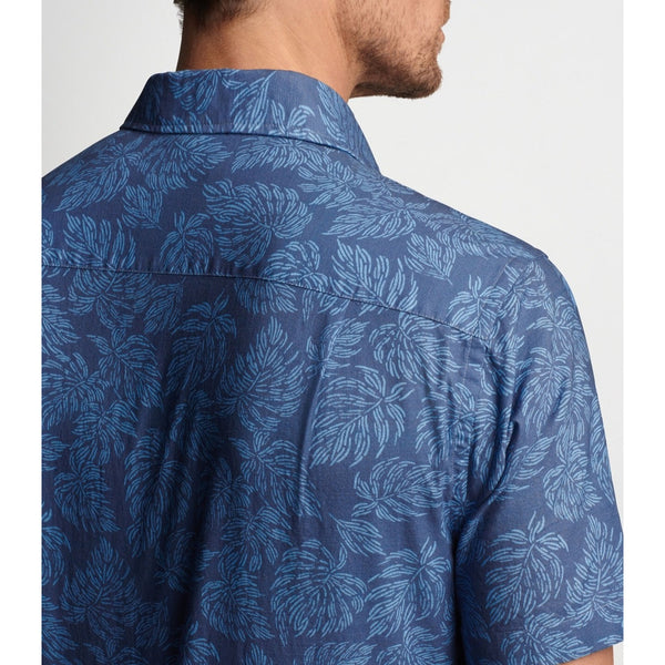 Peter Millar Crown Crafted Groves Cotton Sport Shirt XL Palm Print MS23XW09SUX