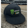 Monster Energy NASCAR Snapback Hat Black Green Logo Cap NWOT Adjustable