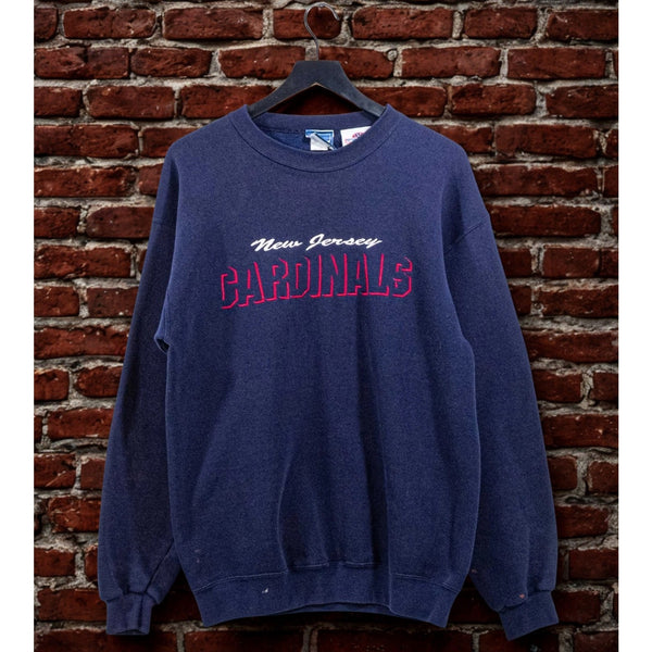 New Jersey Cardinals Crewneck Sweatshirt USA Made 90s Large Rare Vintage