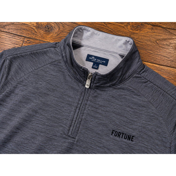 Peter Millar Crown Crafted Stealth Performance Quarter Zip Fortune Men's L NWOT