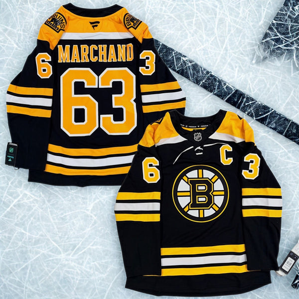 Brad Marchand Boston Bruins Fanatics Premium Home Jersey Sz 50 M NHL NWT