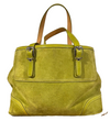 Coach Hamptons Ante Patente Carryall Bolso Bolso Tote Raro Auténtico Verde