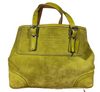 Coach Hamptons Ante Patente Carryall Bolso Bolso Tote Raro Auténtico Verde