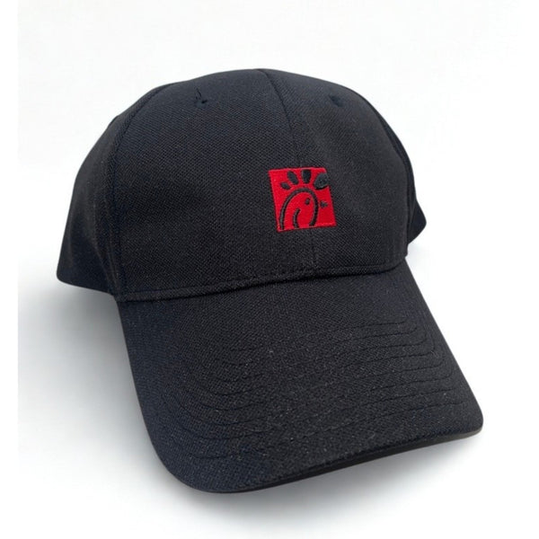 Chick-fil-A Team Member Work Hat Black Strapback OSFM Employee Uniform Cap NWOT
