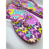 Vera Bradley Flip Flops Thong Sandal Wo's L 9-10 Flutterby Floral & Butterflies