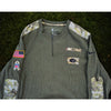 New York Jets NFL Nike Salute to Service Thermal 1/4 Zip Henley Olive Sz 3XL