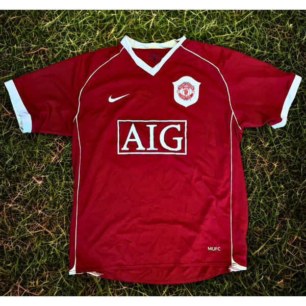 Manchester United 2006-07 Nike Home Jersey Soccer Football Shirt Sz L 146814 VTG
