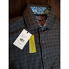 Robert Graham Rialto Shirt 3XL Classic Fit Black Jacquard Flip Cuff Luxury NWT