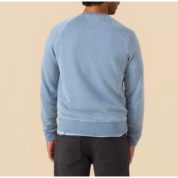 Outerknown Sur Sweatshirt XL Hazy Sea Blue Hemp Organic Cotton French Terry