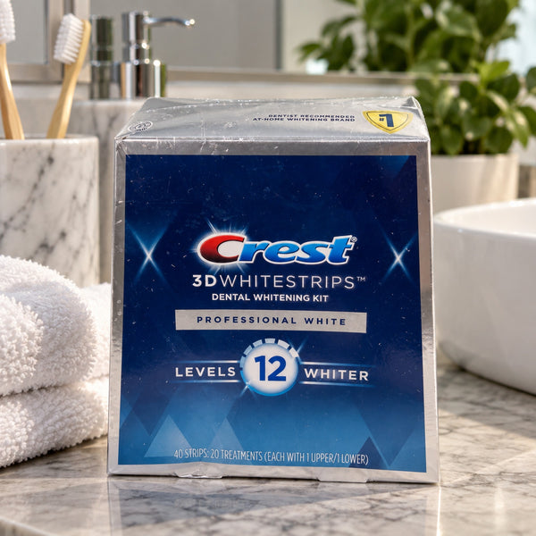 Crest 3D Whitestrips White Teeth Whitening Kit 20 Treatments Sealed