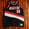 Rasheed Wallace Portland Trail Blazers #30 NBA Nike Jersey Sz. L +2 Vtg Sewn