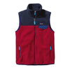 Patagonia Synchilla Snap-T Fleece Vest Men’s M Red Navy FA15 Retro Outdoor