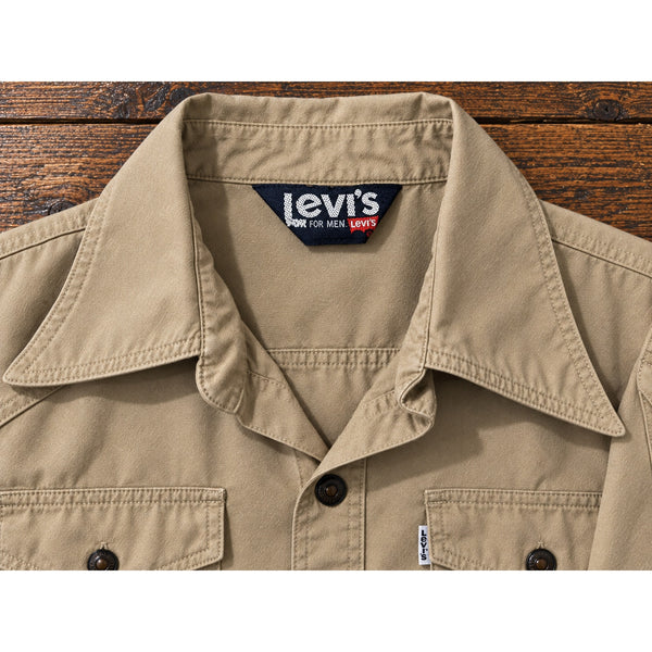 Levi's Sportswear Safari Shirt Jacket Men's L 60s 70s Vintage Khaki Rare