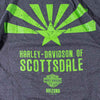 Harley Davidson Scottsdale Arizona Leprechaun Skull T Shirt Men's XL Gray Biker
