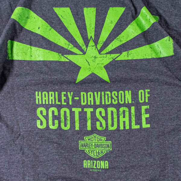 Harley Davidson Scottsdale Arizona Leprechaun Skull T Shirt Men's XL Gray Biker