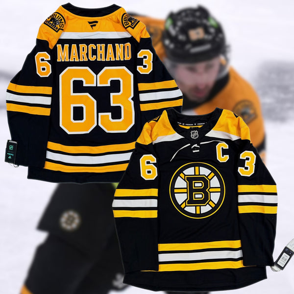 Brad Marchand Boston Bruins Fanatics Premium Home Jersey Sz 50 M NHL NWT