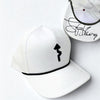 WEDU White FNS Rope Cap Lance Armstrong Signed Founder & Bicycle Legend RARE