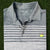 Masters Tech Augusta National Golf Polo Gray Striped Performance Shirt Sz S NWOT