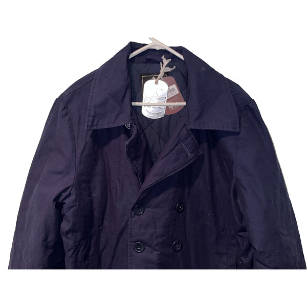 Alpha Industries Double Breasted Navy Blue Easton Pea Coat Size XL NWT RARE