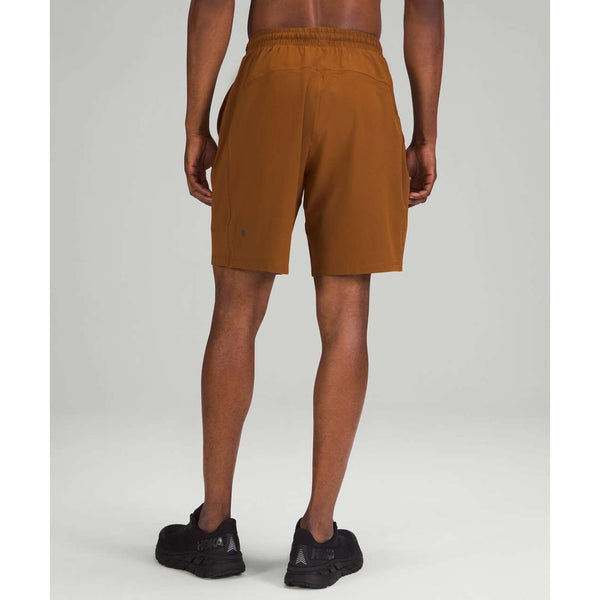 Lululemon Pace Breaker Lined 9" Shorts Mens Large Copper Brown LM7ANTS Running