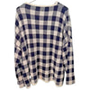 Rosso35 Sweater Womens 44 Wool Cashmere Check Italy Knit Crewneck NWOT