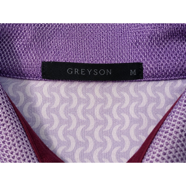 Greyson Manhattan Woods Golf Polo Shirt Sz. M Purple Moonshine Performance