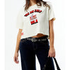 NFL Super Bowl 59 Pro Standard Nola Baby Cropped T-Shirt Sz. L NWT
