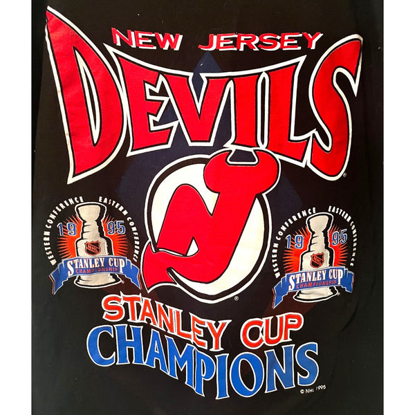 New Jersey Devils 1995 NHL Hockey Stanley Cup Champions Accord Shirt USA Sz. L
