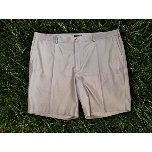 Peter Millar Salem Performance Golf Shorts Khaki Sz 42 Crown Sport EUC