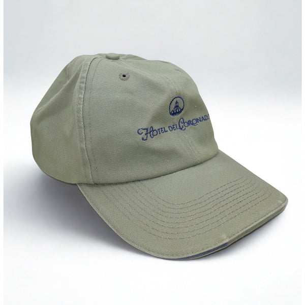 Hotel Del Coronado San Diego Dad Hat Sage Green Sope Creek Strapback EUC