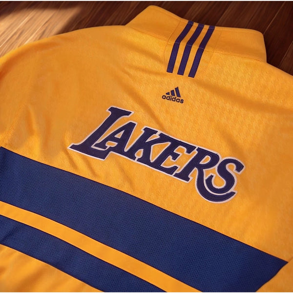 Los Angeles Lakers 2007 Adidas Warm Up Jacket Climalite Kobe Era Mens Small