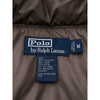 Polo Ralph Lauren Hooded Down Puffer Vest Brown Quilted Vintage Men's Medium