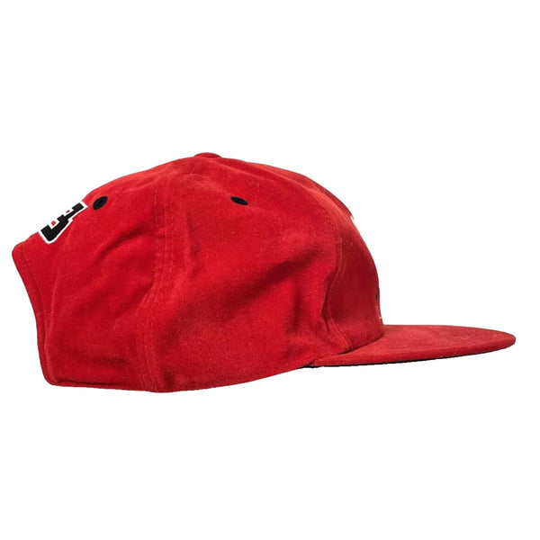 Nike Air Jordan Jumpman Basketball Hat Red Japan OG Rare Velvet Soft 80s VTG