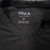 PAKA Royal Alpaca Pima Blend Essential Tee Shirt Black Medium Made in Peru