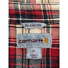 Carhartt Long Sleeve Plaid Flannel Shirt Red Beige XL Relaxed Fit 101295 608 EUC