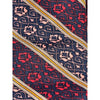 Yves Saint Laurent Vintage 80s Silk Tie Floral Stripe Handmade Italy Luxury