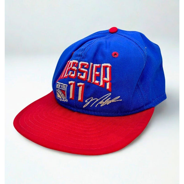 New York Rangers Mark Messier #11 AJD Snapback Hat Vintage 90s NHL USA