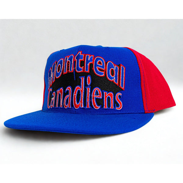 Montreal Canadiens AJD Snapback Hat NHL 90s Double Arc Logo NWOT Cap Vintage