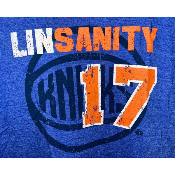 Jeremy Lin LINsanity New York Knicks Majestic Threads Tri Blend T Shirt Small