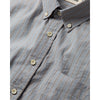 Taylor Stitch The Jack Parkway Stripe Shirt Men's 2XL 46 Organic Cotton Blue