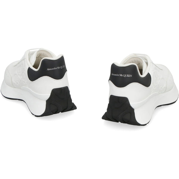 Alexander McQueen Sprint Runner Sneakers Athletic Shoes Black/White Sz. 11/44