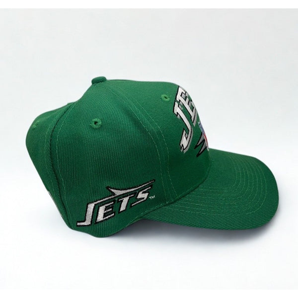 New York Jets Logo Athletic Diamond Cut Snapback Hat NFL Pro Line Vintage 90s