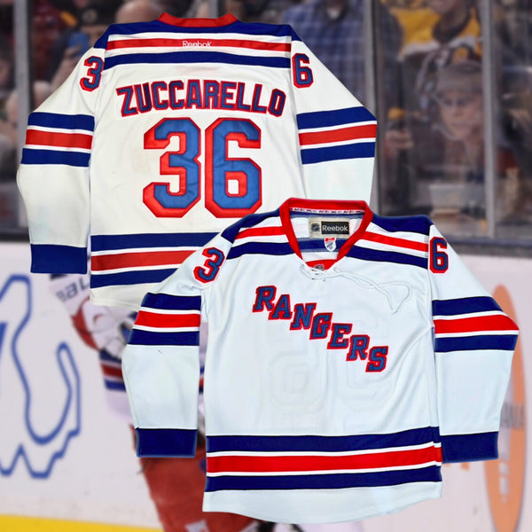 New York Rangers Mats Zuccarello Zucc Reebok CCM NHL Jersey Fight Strap Size 52