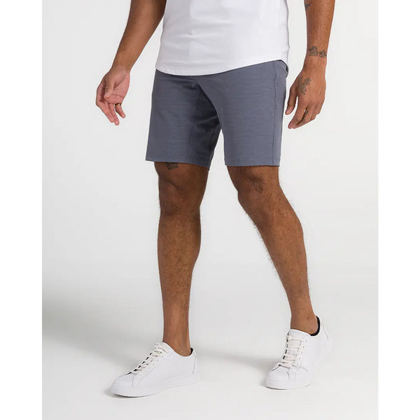 BYLT Kinetic Shorts L Gray Iron Performance Chino 32x9 Zip Pocket NWOT