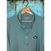 New York Jets Vineyard Vines Winstead Stripe Polo Green White Sz 2XL NWOT