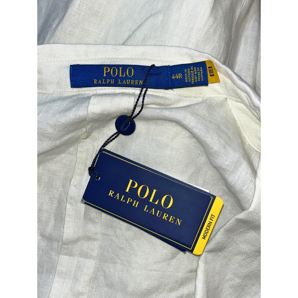 Polo Ralph Lauren Soft Modern Linen Suit Jacket Cream 44R Sport Coat NWT $398